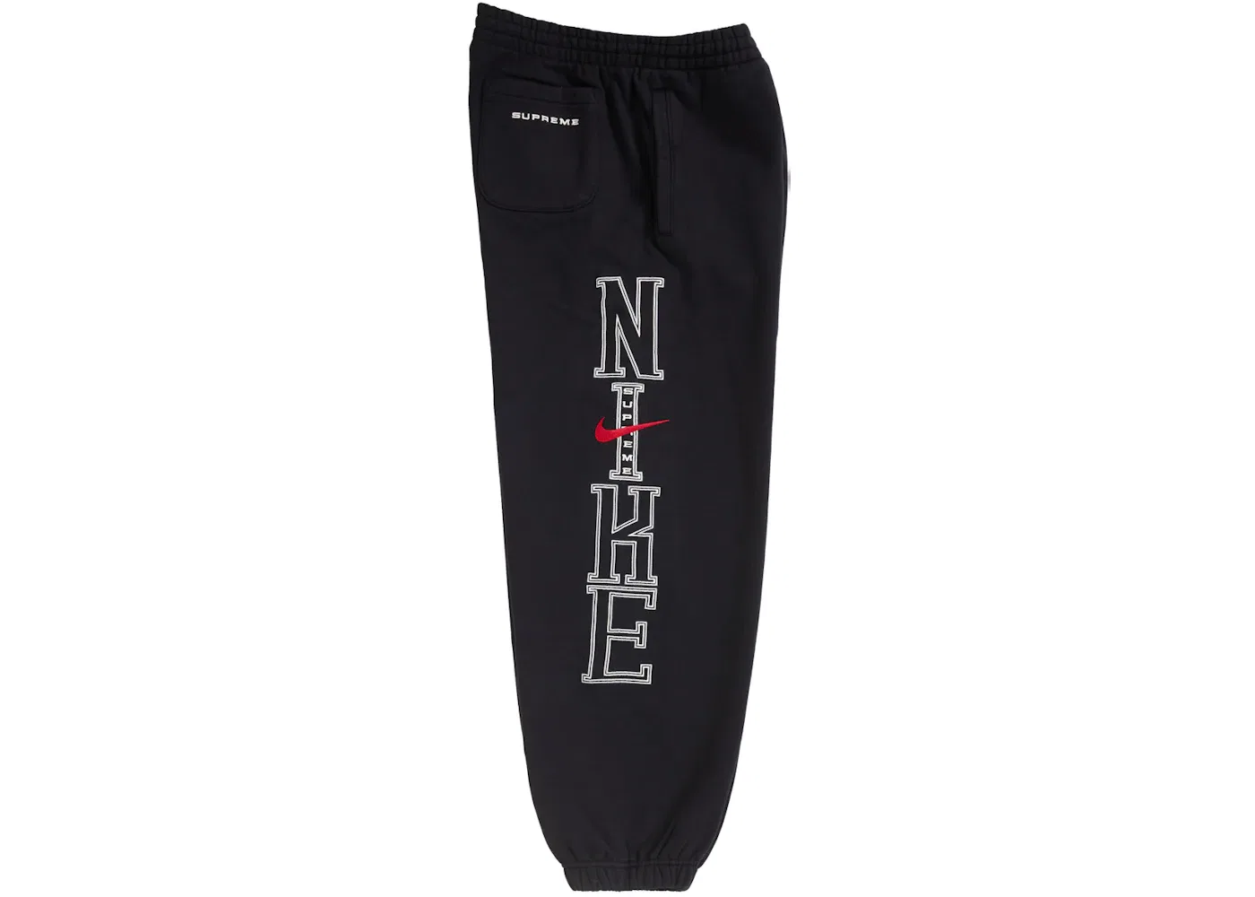 Мужские спортивные штаны Supreme Nike Sweatpants, Black — фото 3