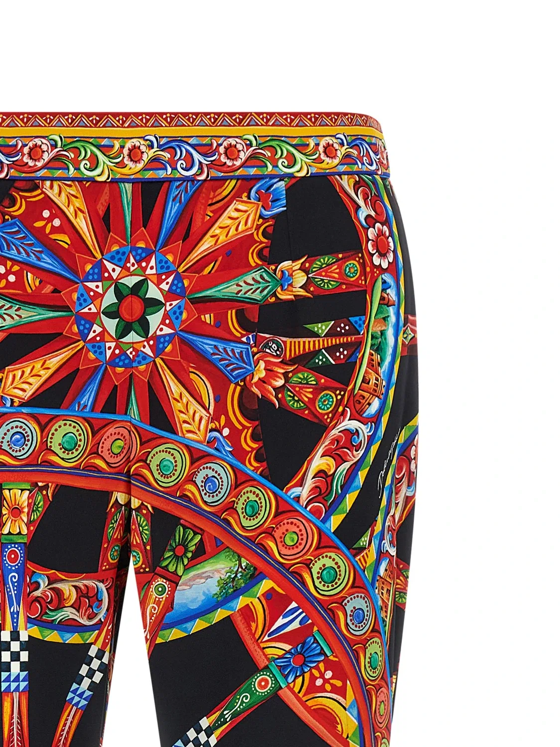 Брюки Каретто Dolce & Gabbana, мультиколор — фото 3