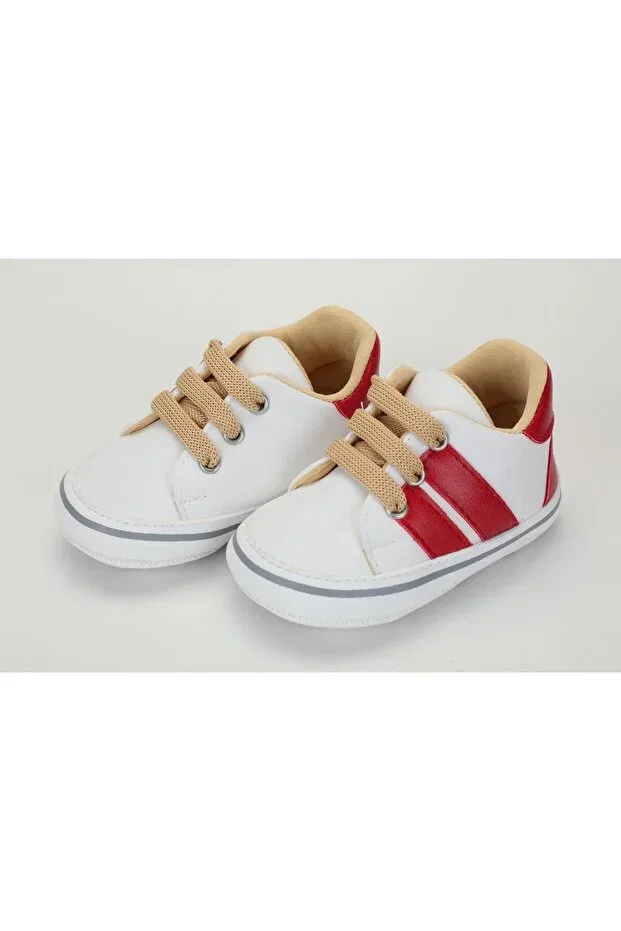 Детские пинетки для новорожденных хлопковые Baby Pattini, Red — фото 3