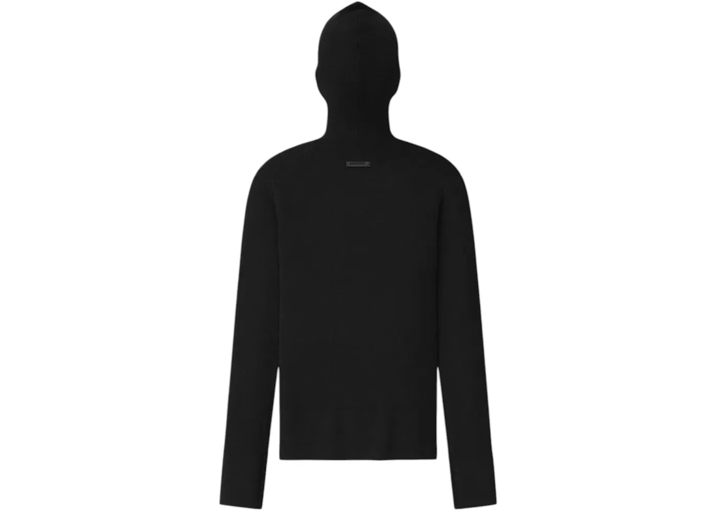 Женский лонгслив с капюшоном и длинным рукавом Fear of God Essentials, Vintage Black — фото 2