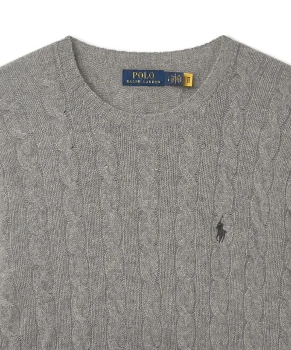 Свитер из кашемира и шерсти, Polo Ralph Lauren, серый — фото 3