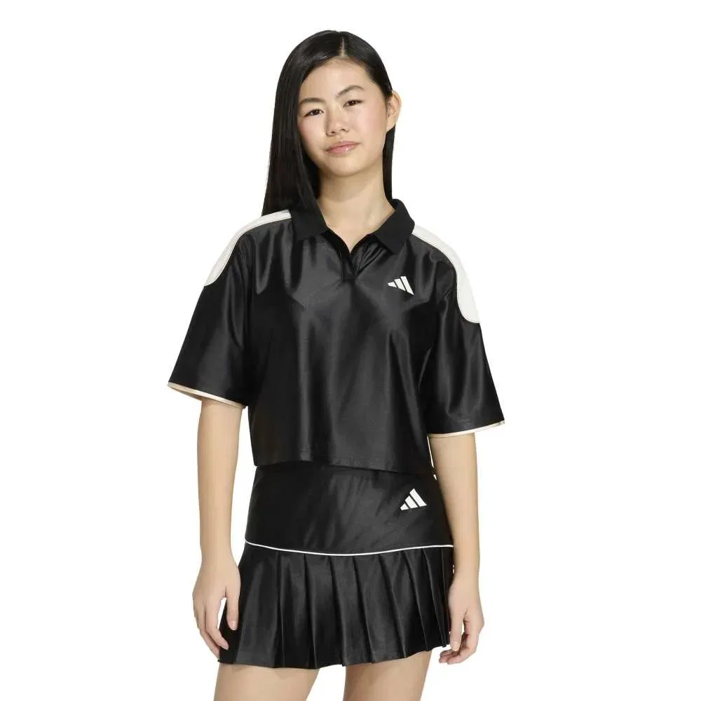 Детское поло с коротким рукавом Adidas, Black