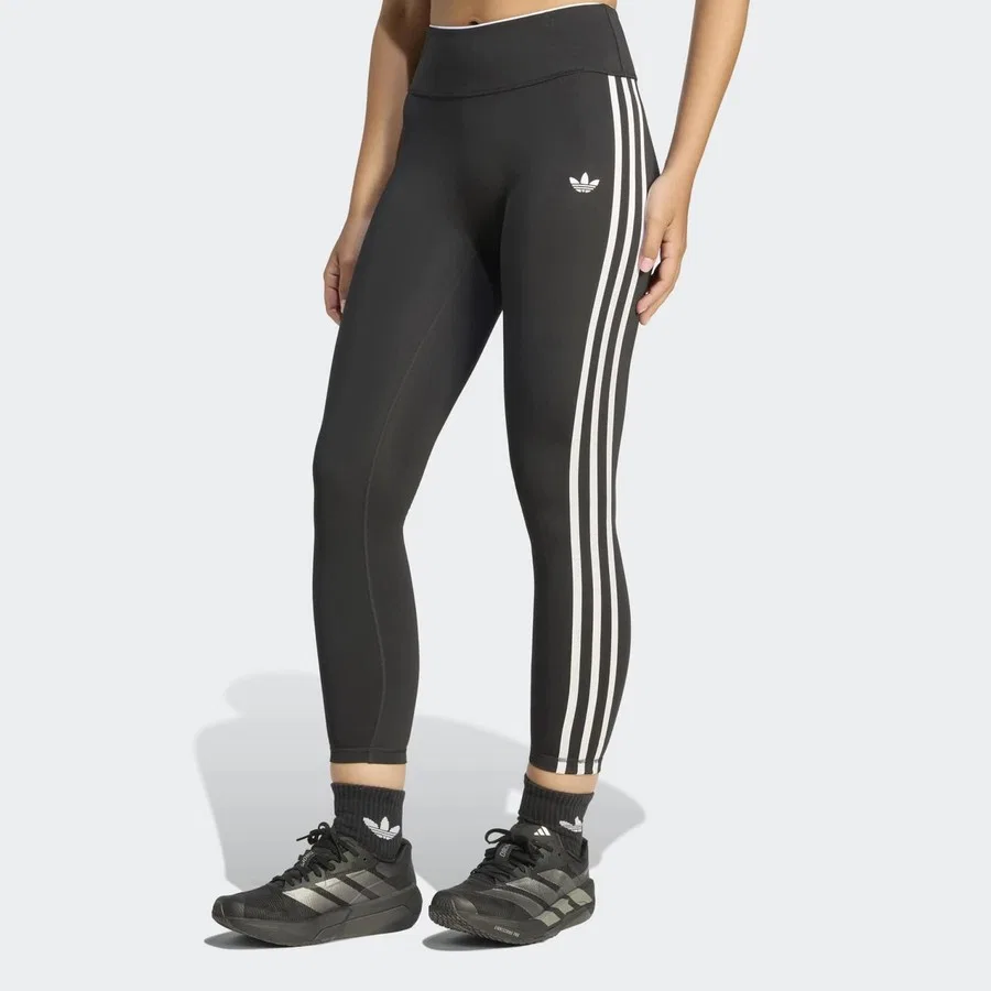Женские леггинсы 7/8 с принтом adidas Originals Sport Superstar, Черный