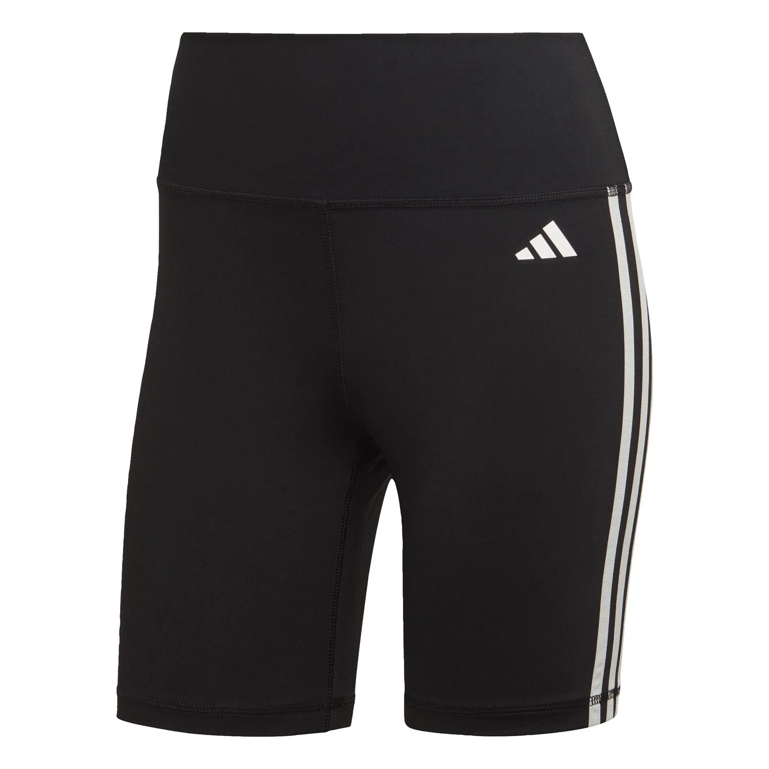 Женские леггинсы с высокой посадкой Training Essentials 3-Streifen High-Waisted Adidas, Schwarz — фото 2