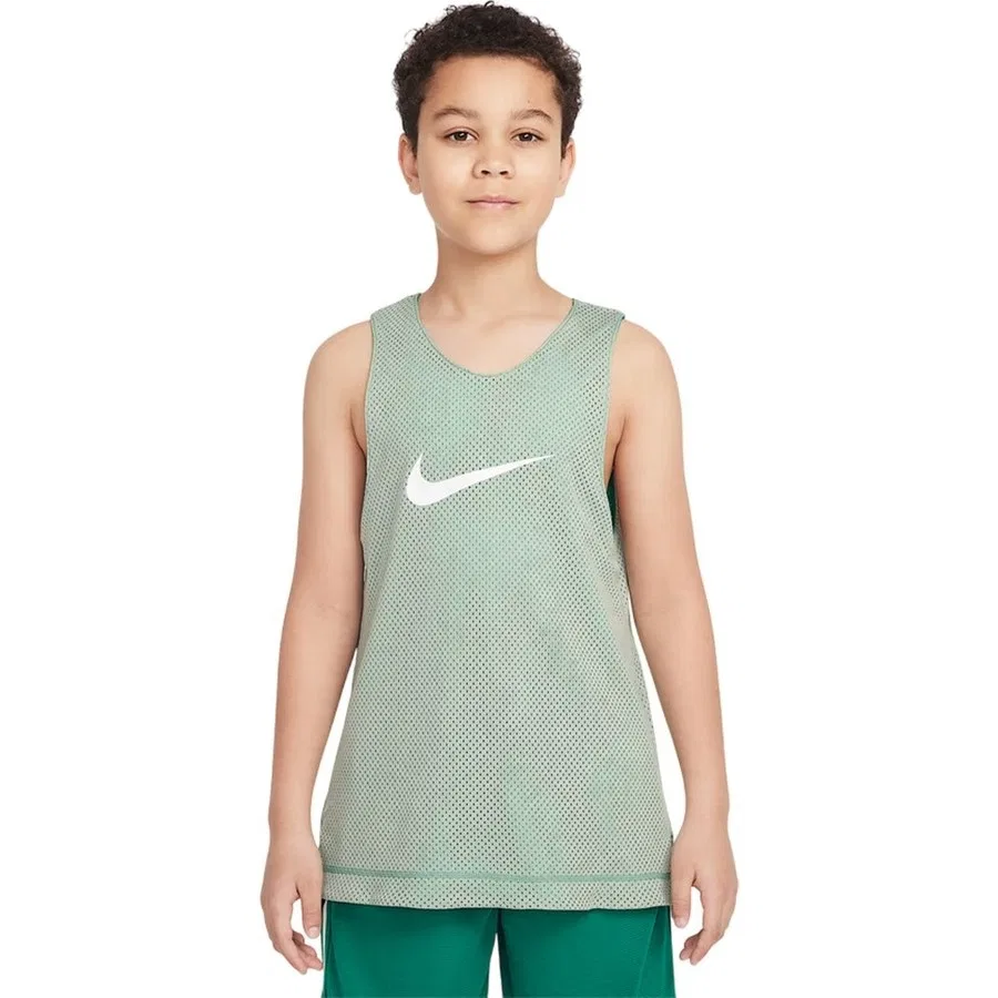 Детский топ без рукавов Nike DF Reversible Jsy, Зеленый — фото 2