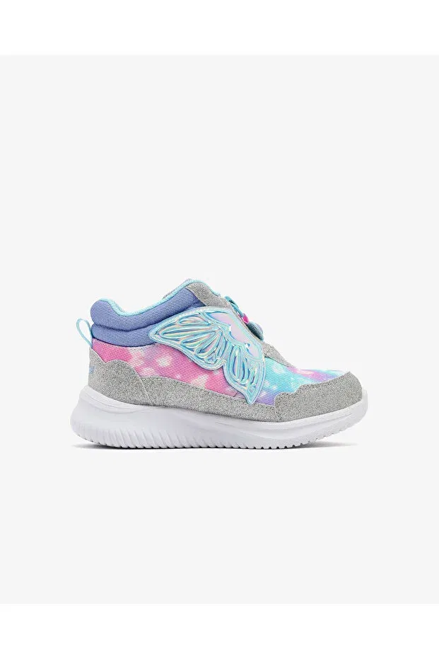 Детские ботинки для девочек с принтом Jumpsters Skechers, Sllv Silver/Lavender — фото 2