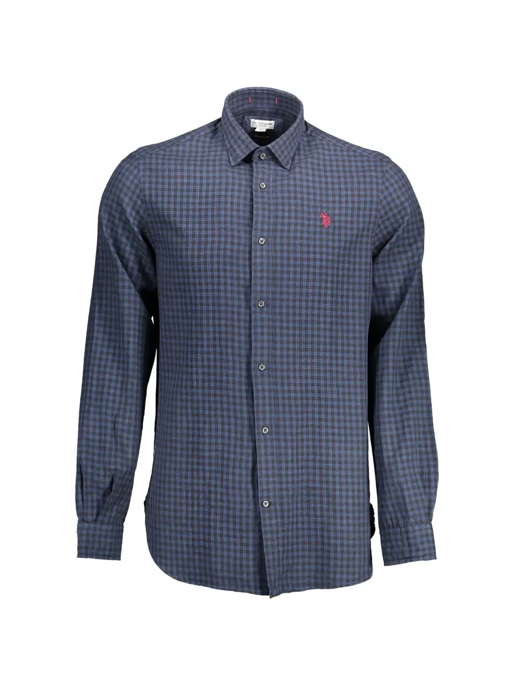 Рубашка в клетку «гингем» U.S. POLO ASSN., синий