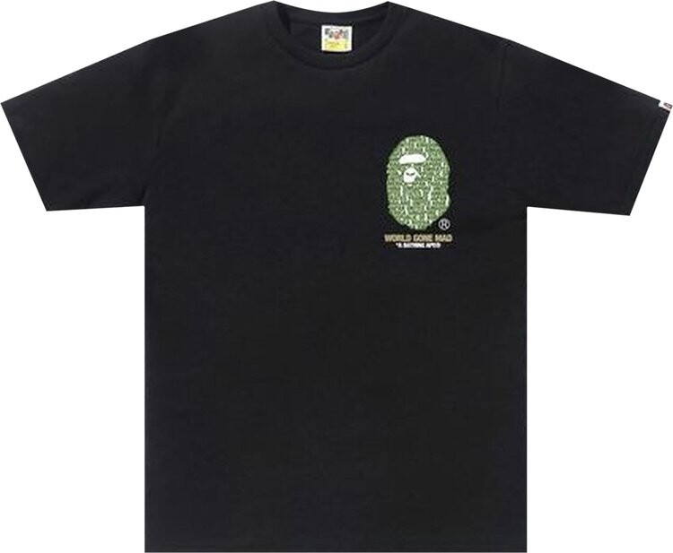 

Футболка BAPE City Tee Tokyo Big Ape Head 'Black', черный