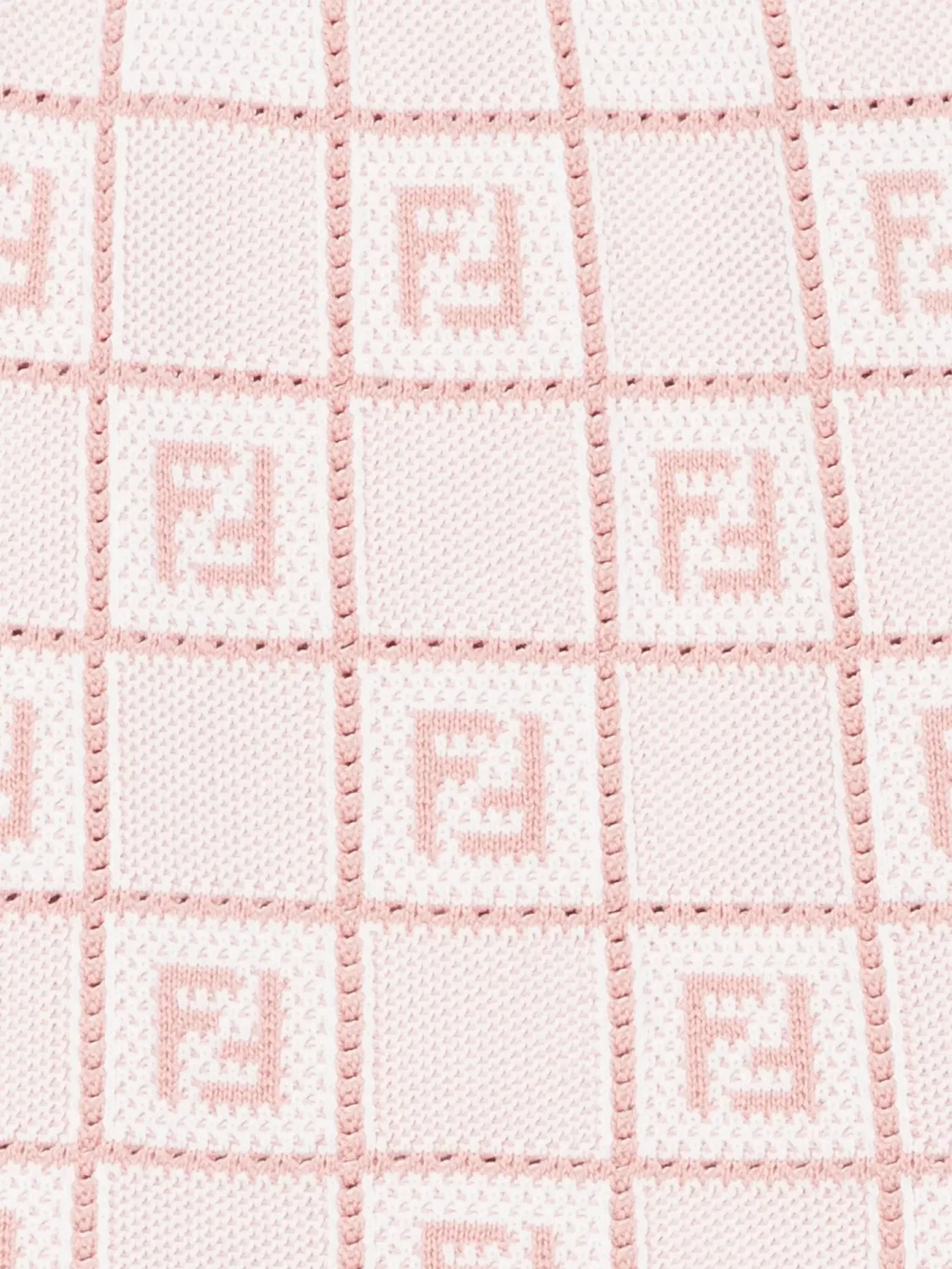 Мини-юбка с жаккардовым узором FENDI, розовый — фото 2