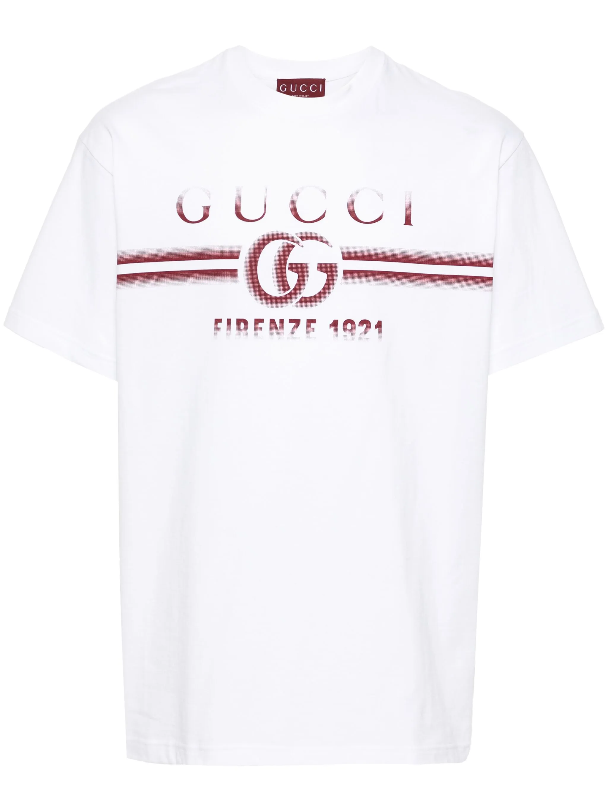 

Футболка с логотипом Double G Gucci, белый
