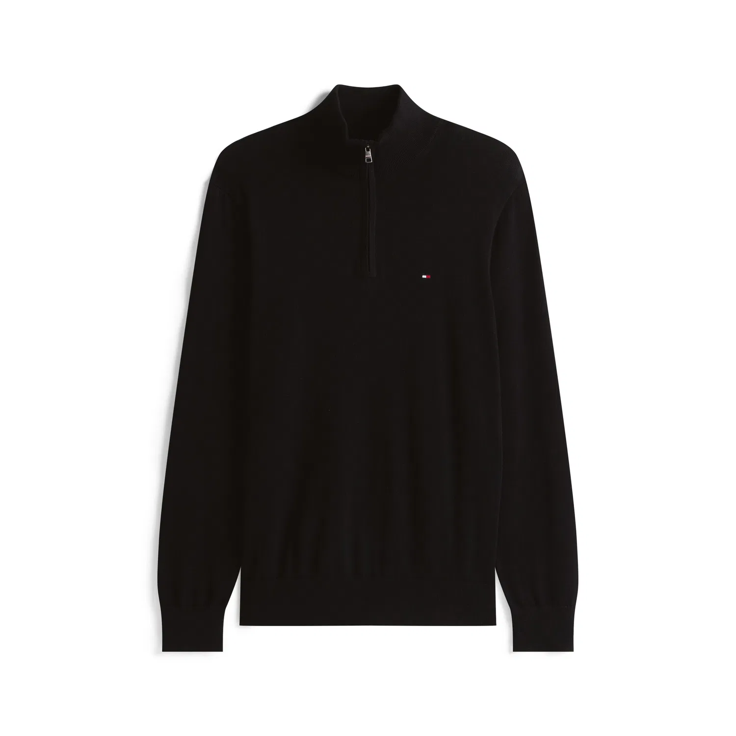 Мужской свитер водолазка с молнией Tommy Hilfiger, Black — фото 3