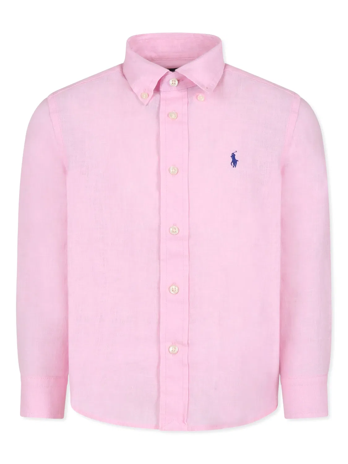 Льняная рубашка Polo Ralph Lauren, розовый