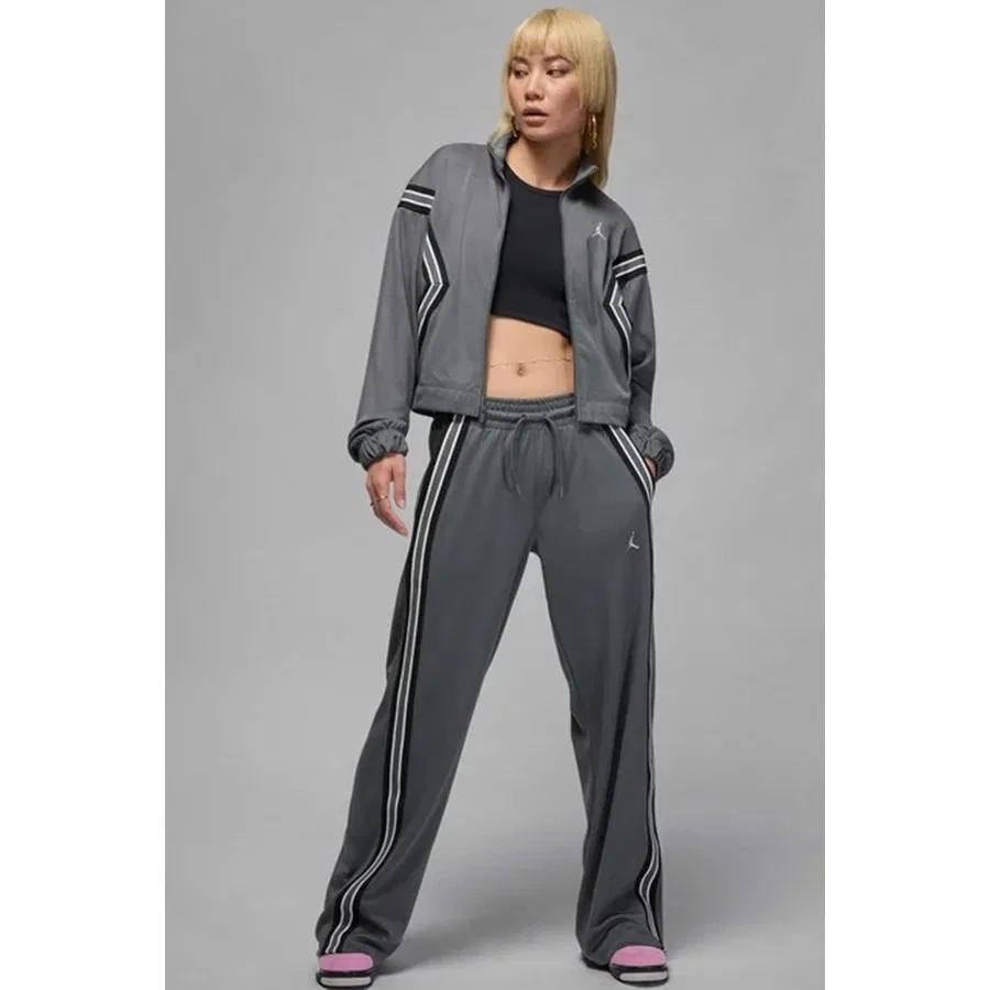 Женские спортивные штаны Jordan Brooklyn с принтом, Nike, Серый — фото 4