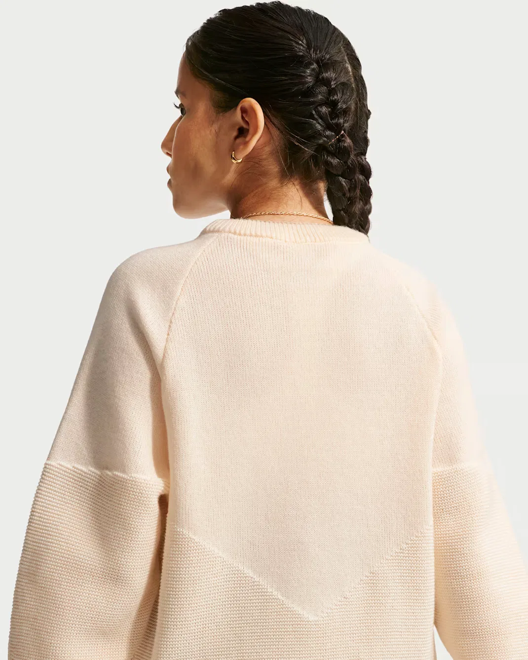 Свитер с круглым вырезом для детей постарше Nike Sportswear, Chalk — фото 4
