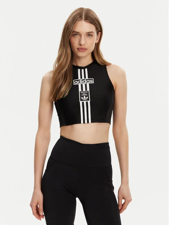 Топ slim fit Adibreak Adidas, черный