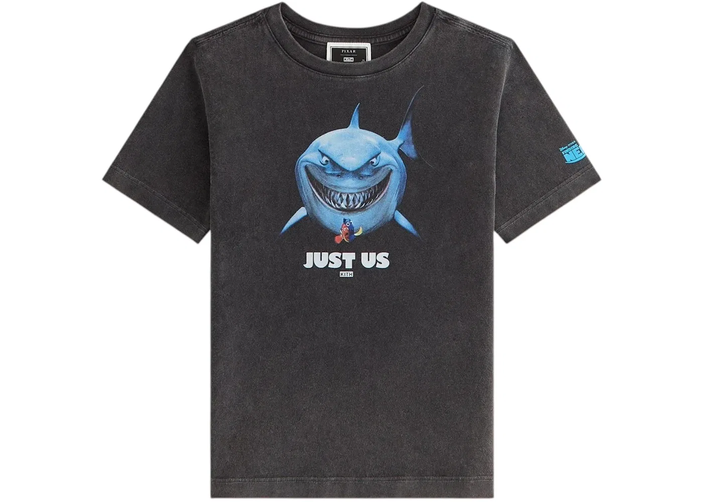 Детская футболка с принтом Kith x Disney Kids Pixar Finding Nemo Poster Vintage Tee, Black