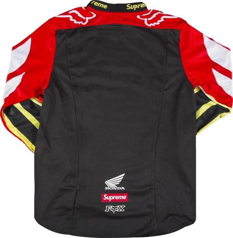 Футболка Supreme x Honda Fox Racing Moto Jersey 'Red', красный — фото 3