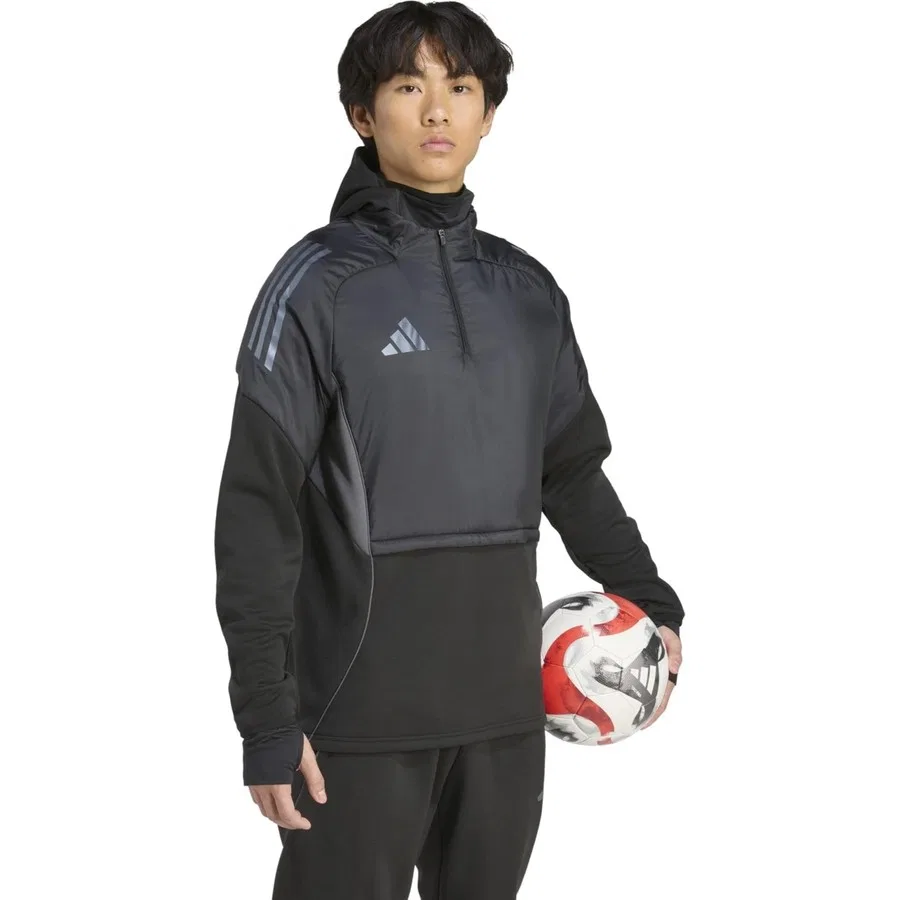 Спортивный свитшот с капюшоном TIRO25C Windtop adidas, Черный — фото 2