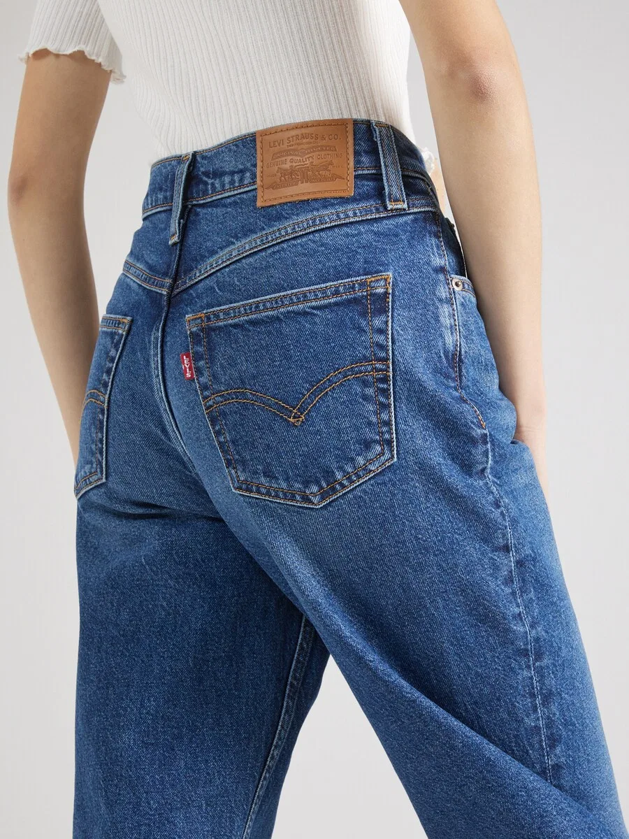 Джинсы LEVI'S Slim fit «80's Mom» синего цвета — фото 2