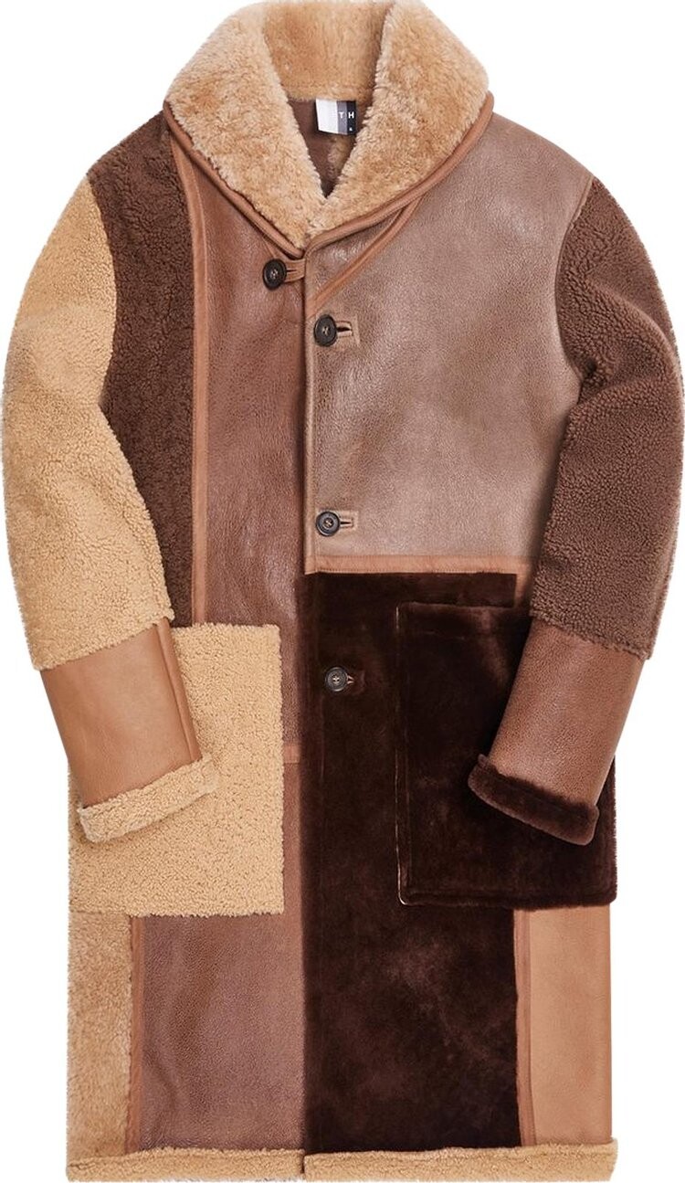 

Пальто Kith Shearling Patchwork Becker Coat 'Multicolor', разноцветный