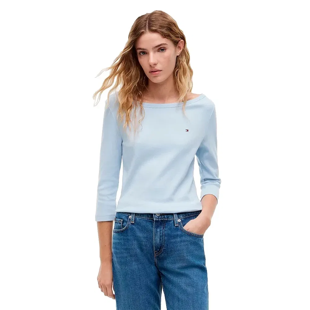 Женская футболка с рукавом три четверти Tommy hilfiger, Blue