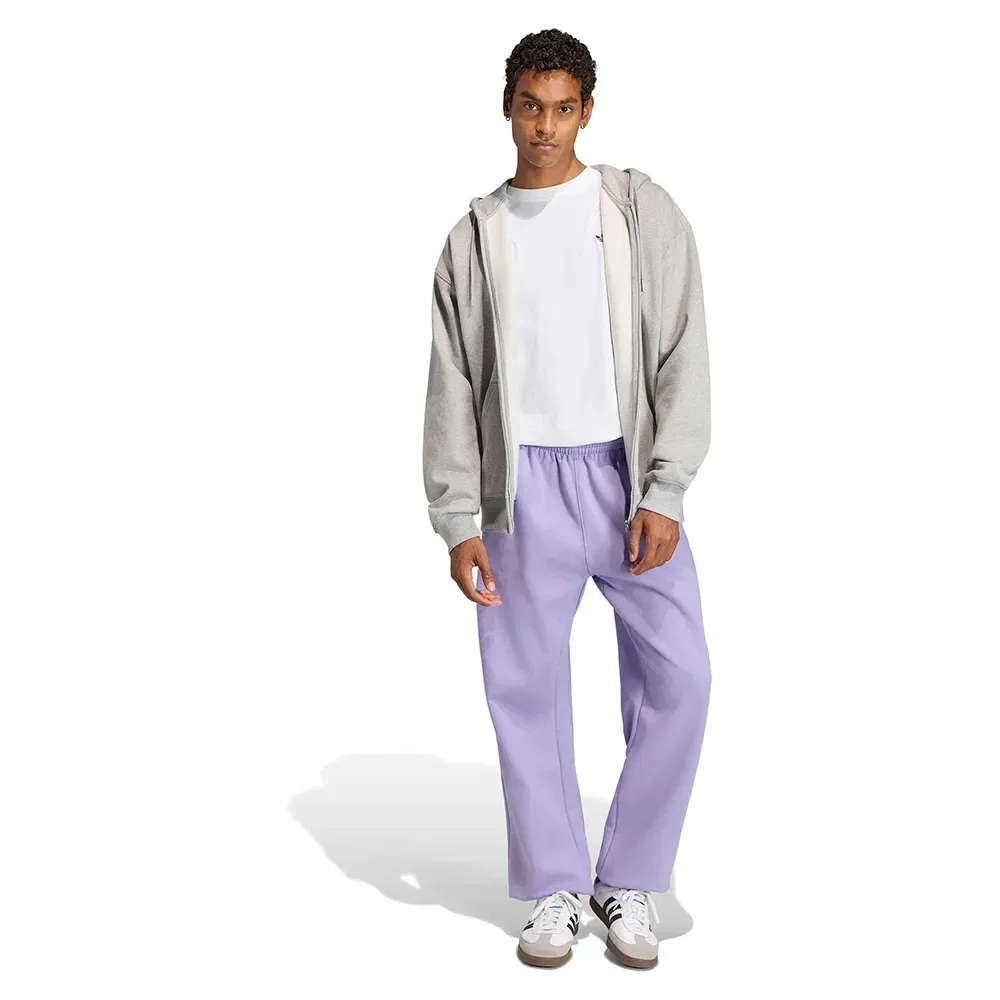 Толстовка свободная на молнии Trefoil Essentials Adidas Originals, серый — фото 4