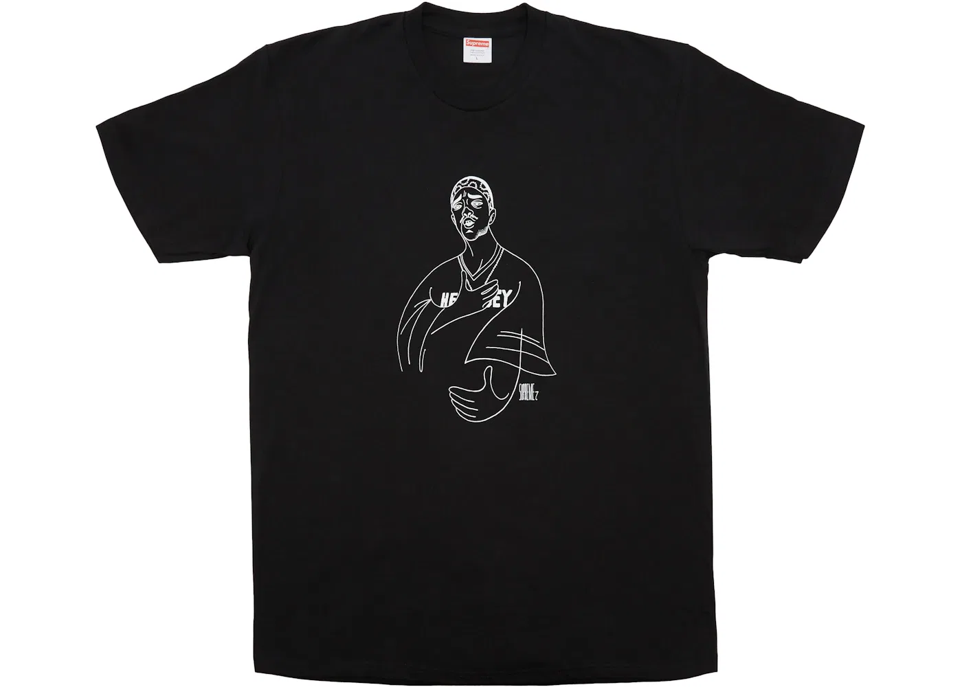 Футболка с принтом Tee Supreme, Черный