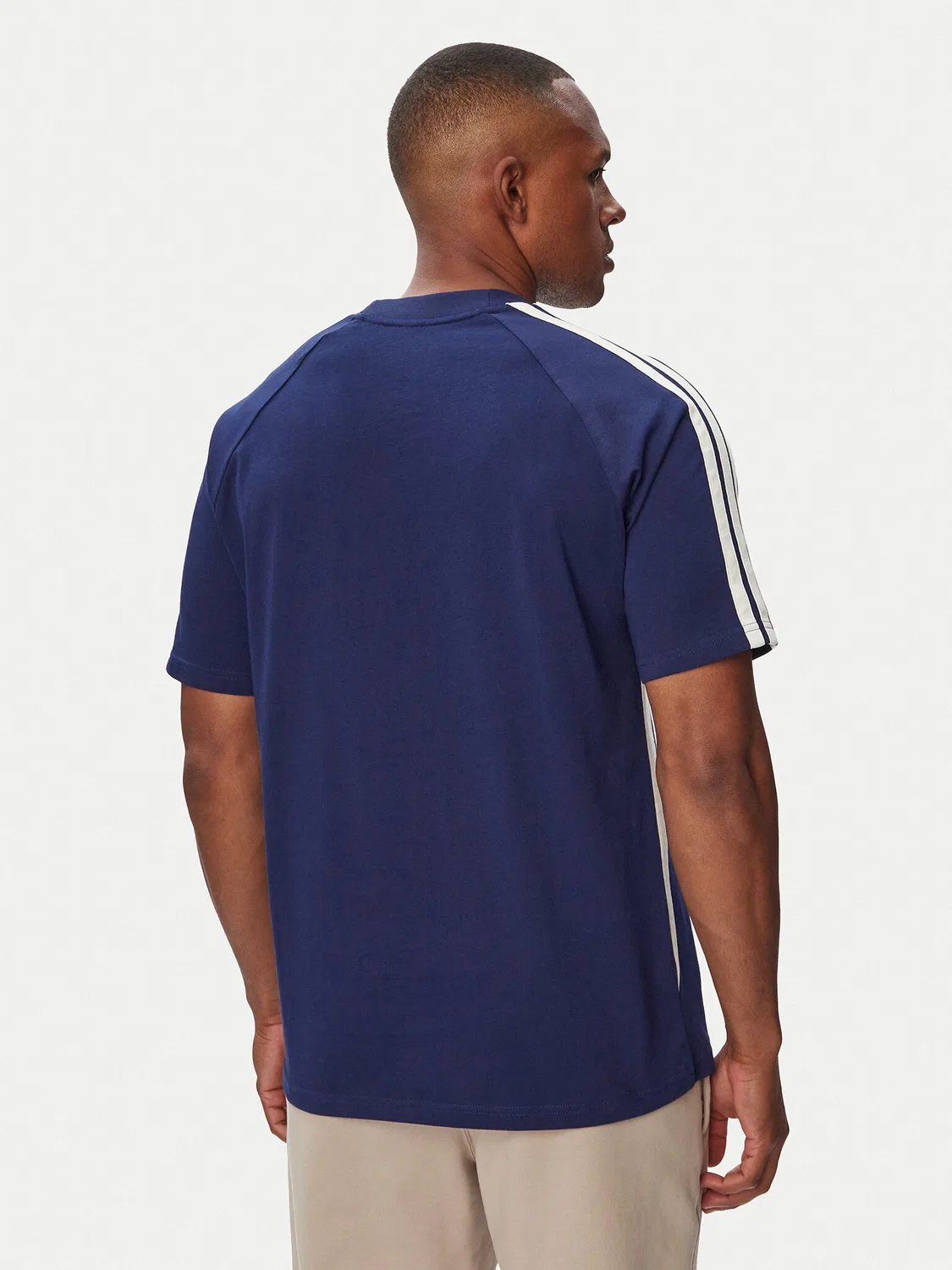 Мужская футболка стандартного кроя Seasonal Essentials Colorblock Adidas, синий — фото 3