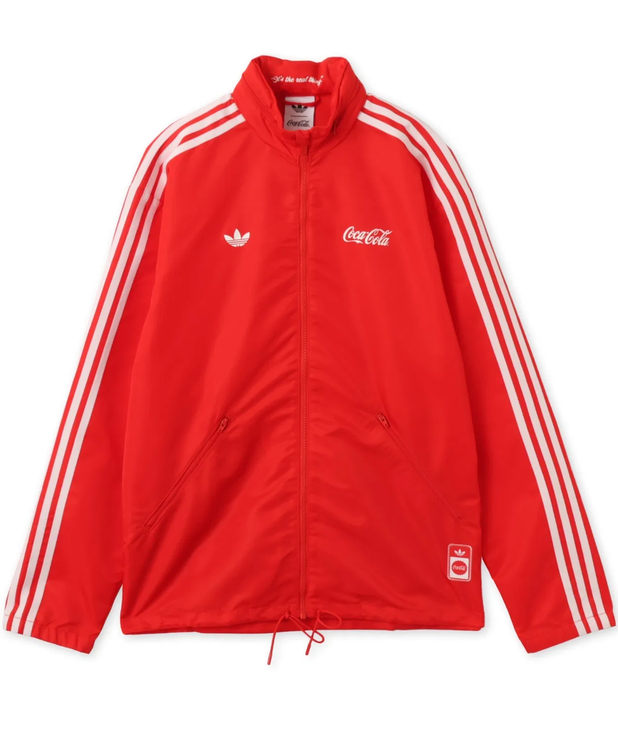 Мужская куртка из нейлона с капюшоном Coca Cola Classic Sport Nylon Parka Adidas, Red