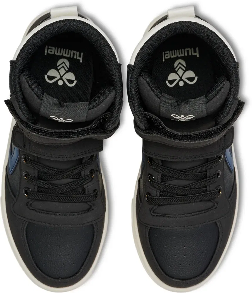 Кроссовки высокие кожаные Slimeer Stadil Leather High Jr Hummel, черный — фото 3