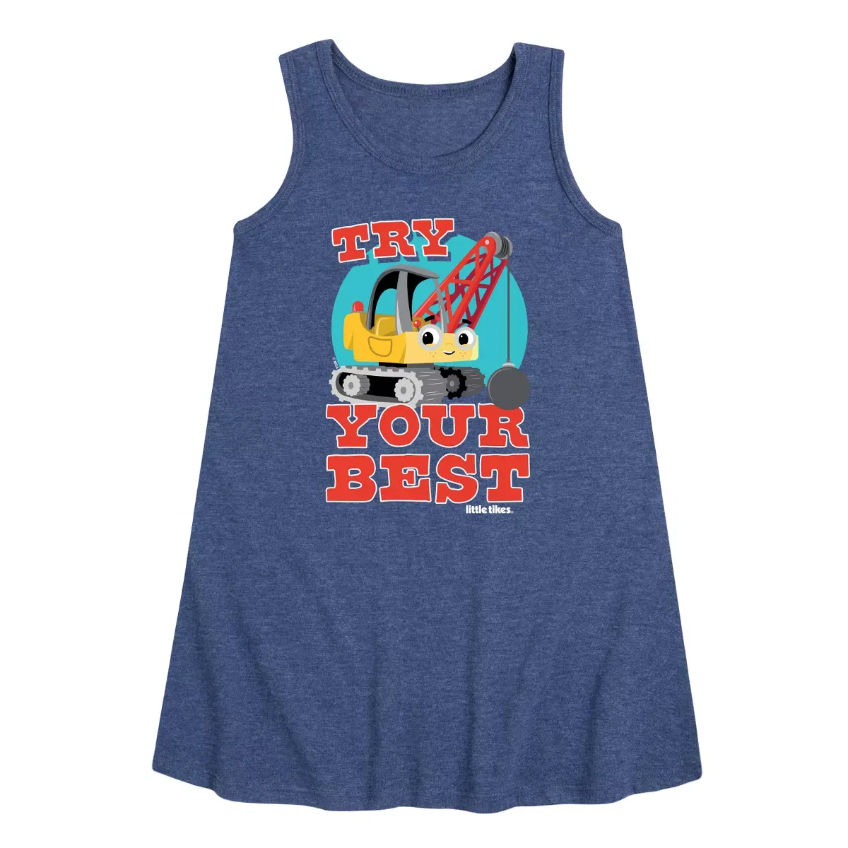 Детское платье-трапеция для девочек без рукавов Try Your Best Little Tikes, Heather Navy