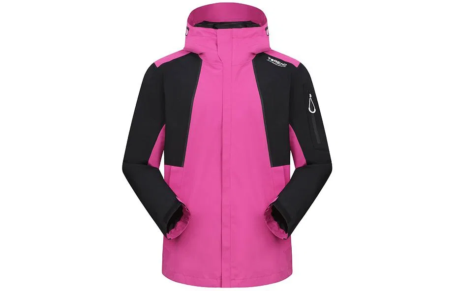Детская ветрозащитный куртка с капюшоном TOREAD, Raspberry Pink Black
