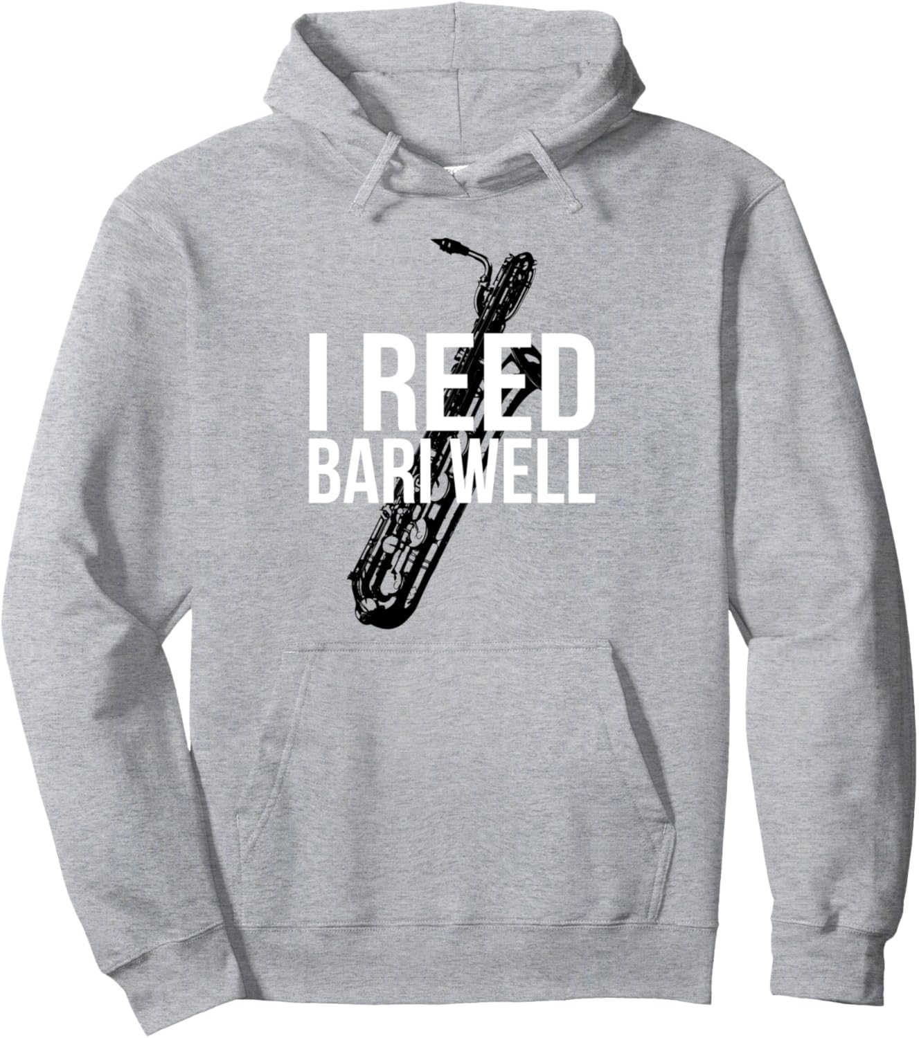 

Забавная толстовка с изображением баритон-саксофона и тростникового баса. Подарок для музыканта Official Jazz Band Student Saxophone Gift Tees, серый