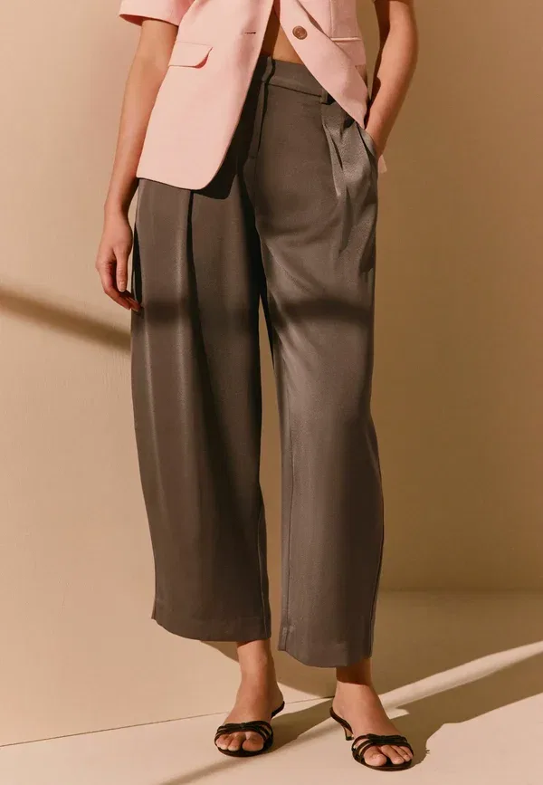 Брюки сатиновые Trousers Next, коричневый — фото 4
