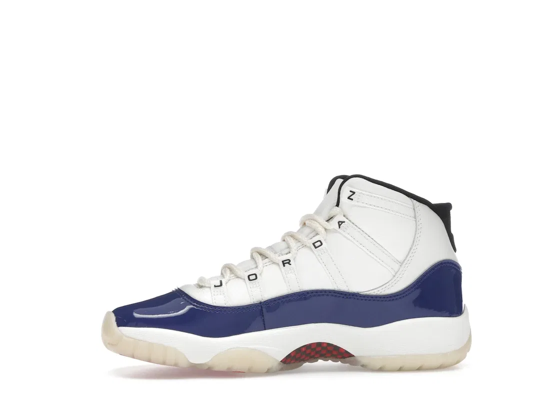 Детские кроссовки Lifestyle с принтом Jordan 11 Retro Jordan, Deep Royal Blue/Fire Red/Sail/Black/Muslin — фото 3