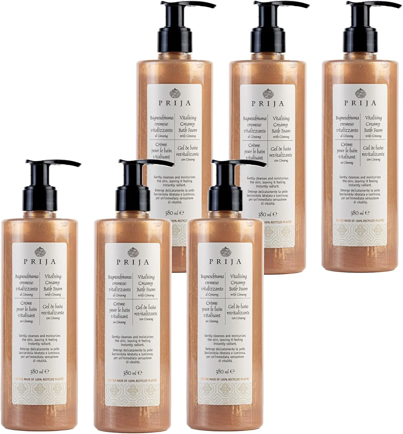 Пенка для ванны Revitalising Creamy Bath Foam, Prija, 6 x 380 мл