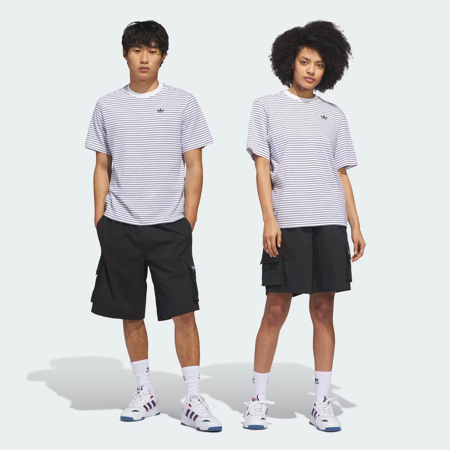 Шорты-карго свободного кроя Skateboarding Adidas Originals, черный