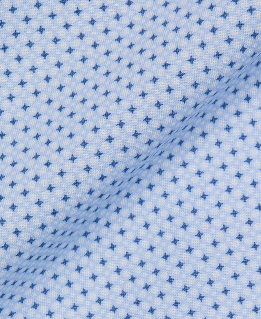 Рубашка Calvin Klein с воротником-стойкой, Slim Fit, Хлопок, Blue Multi — фото 3