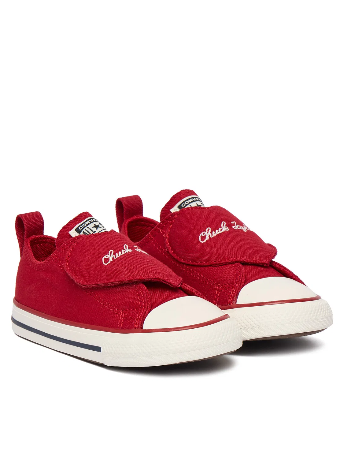 Тканевые кроссовки для девочки Chuck Taylor All Star One Strap Hearts Converse, красный — фото 2