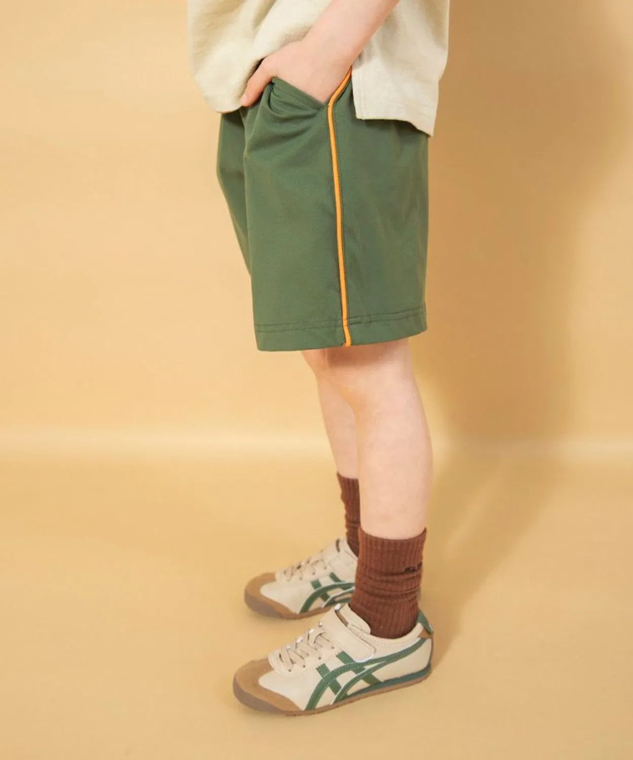 Детские шорты с боковой линией, быстросохнущие, branshes, Khaki Olive