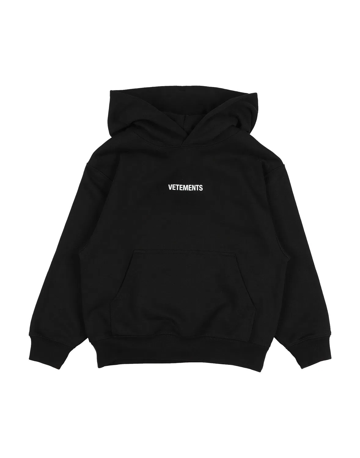Свитшот с капюшоном Vetements, черный