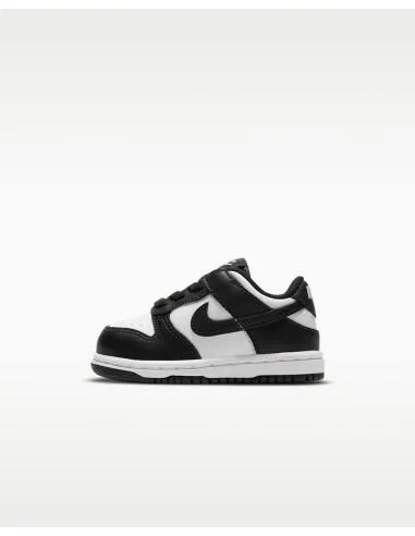 Детские кроссовки из кожи и искусственной кожи Nike Dunk Low TD, Weiss Schwarz Weiss — фото 4