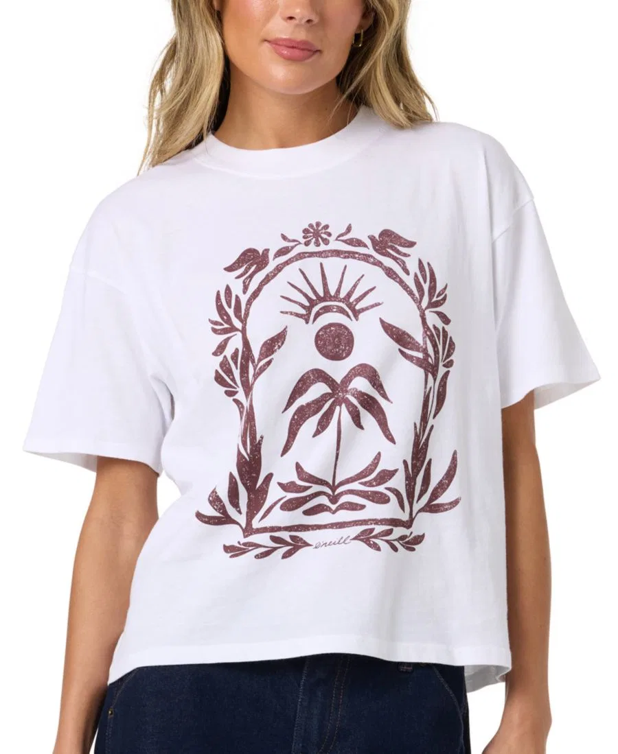 Футболка с принтом Framed Floral O'Neill, White