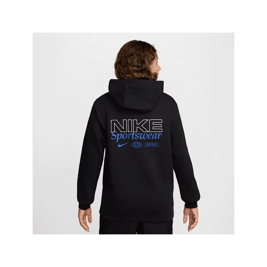 Свитшот мужской хлопковый Sportswear Graphic Nike, Черный — фото 2