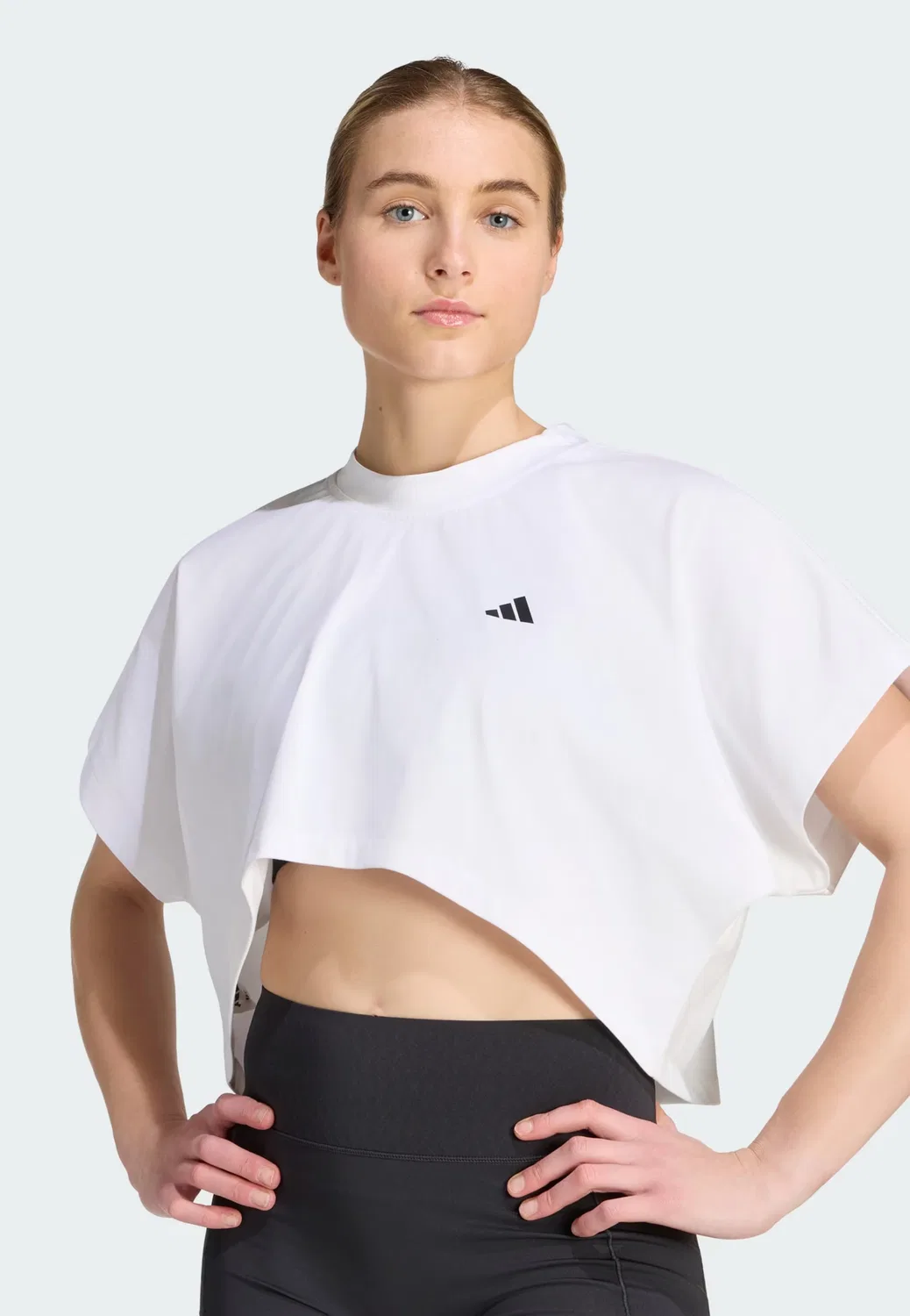 Спортивная футболка Adidas Performance Shirt PrimeLift белого цвета — фото 4