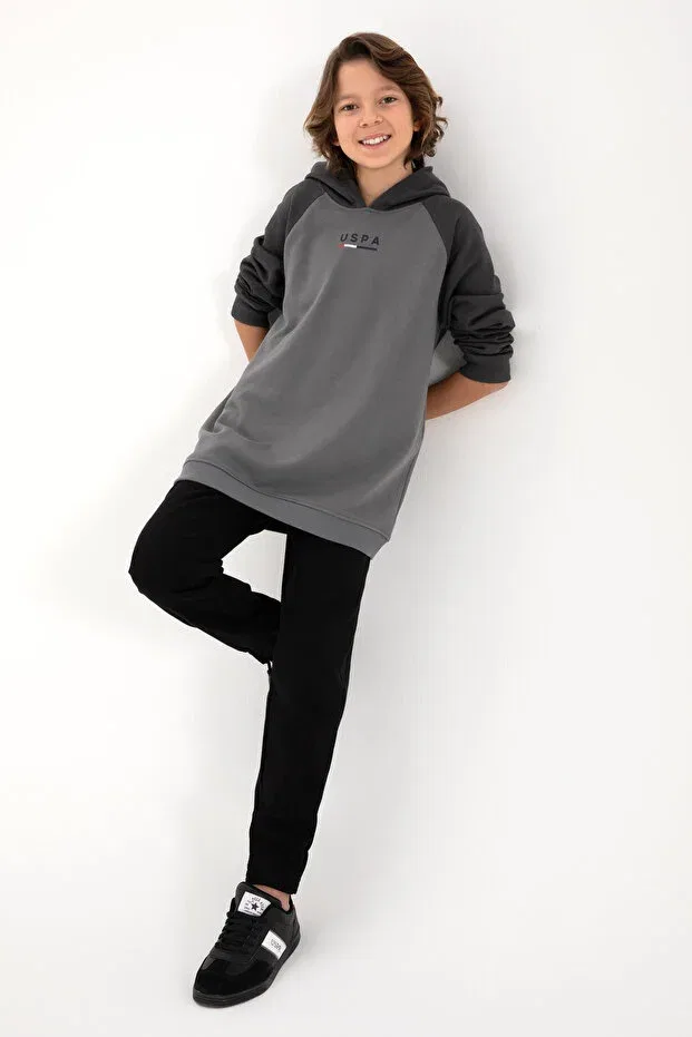 Детские брюки для мальчиков зауженные U.S. Polo Assn., Black — фото 2