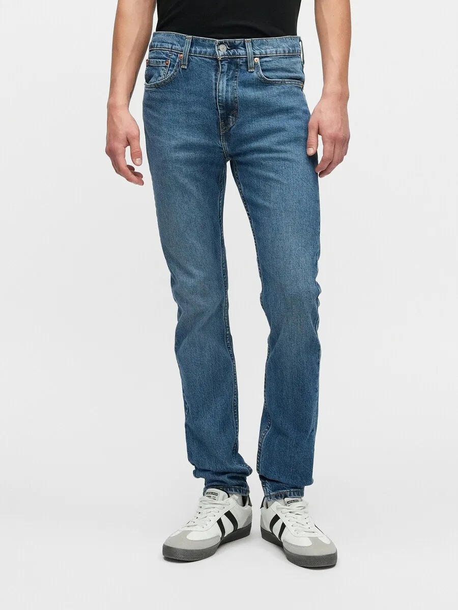 Джинсы LEVI'S Regular '510 Skinny Jeans' синего цвета — фото 2