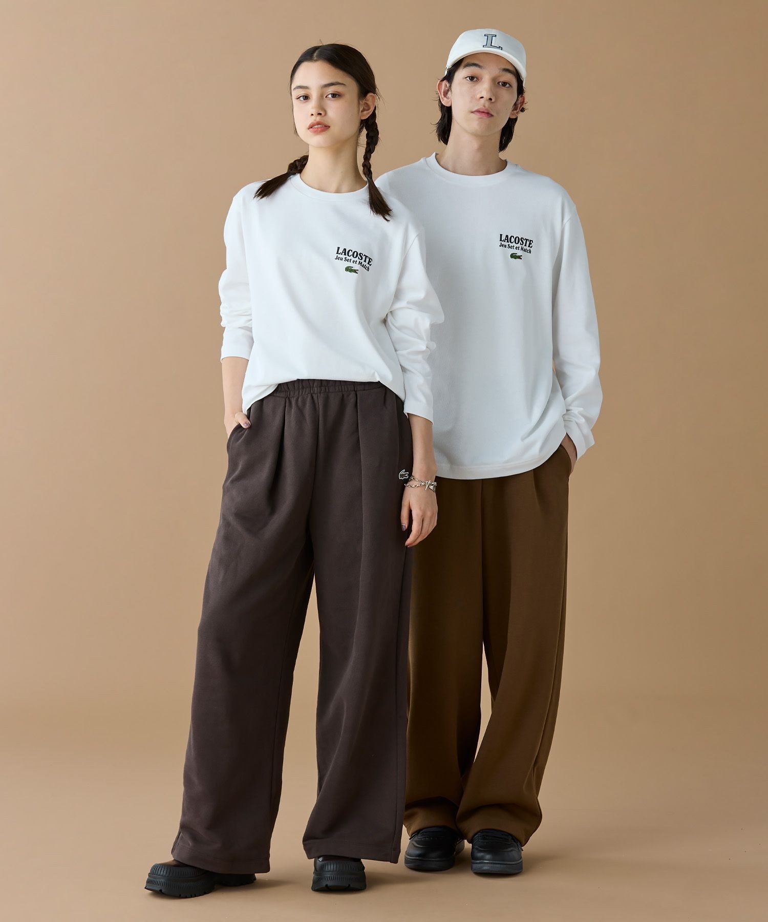 Футболка с длинными рукавами Jeu Set et Match LACOSTE, White — фото 2