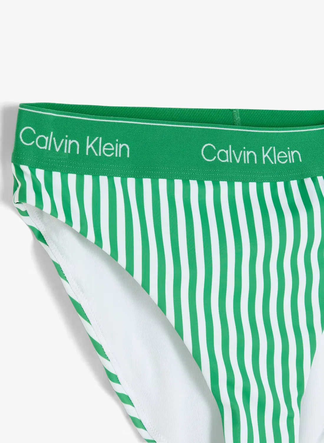 Calvin Klein Плавки бикини с логотипом на поясе, полосатый — фото 3