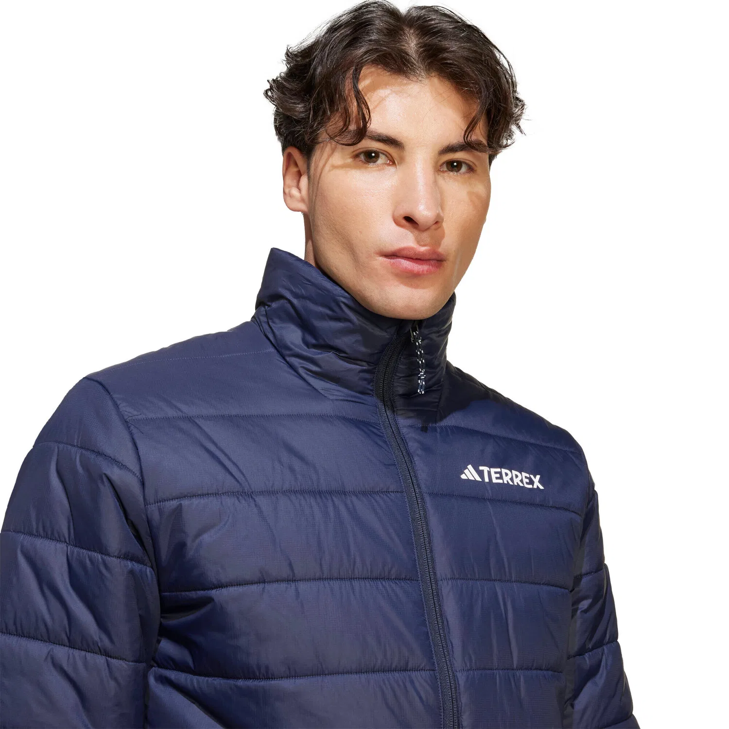 Мужская утепленная куртка с наполнителем adidas TERREX MT ESS PAD J, Darkblau — фото 4